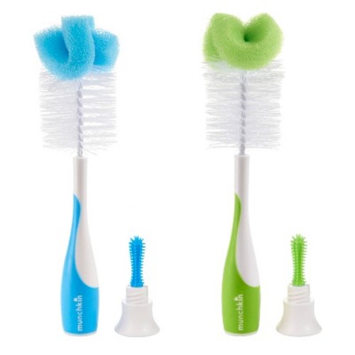 Munchkin 2pk Baby Bottle & Nipple Brush
