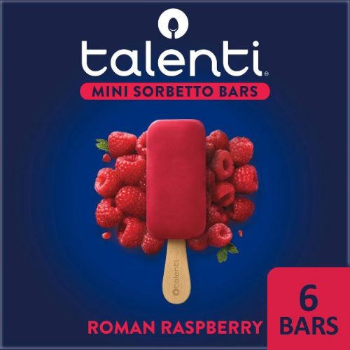 Talenti Roman Raspberry Frozen Mini Sorbetto Bars - 6pk/11.1 Fl Oz