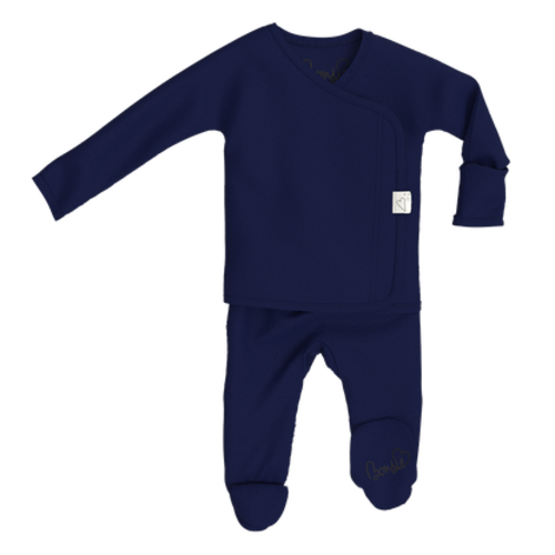 Footie - Midnight Blue – Bonsie Skin to Skin Babywear - Newborn