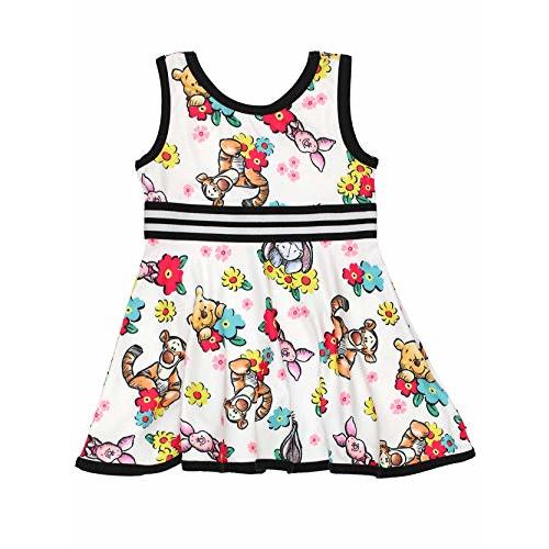 Disney Minnie Mouse and Winnie The Pooh Girls Sleeveless Dress for Infant and Toddler