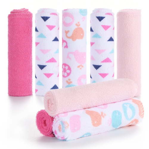 Baby Washcloths, Momcozy Ultra Soft Absorbent Towel, 8pcs Newborn Bath Face Towel