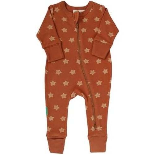 PARADE Organic Signature Print '2-Way' Zip Romper – Long Sleeve
