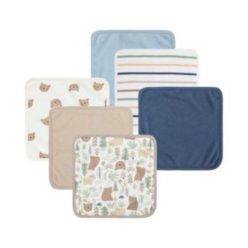 Baby "Forest Friends" Washcloths 6-Pack