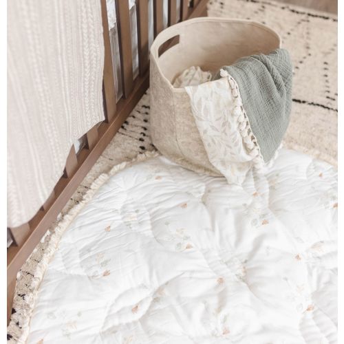 Willow Quilted Play Mat - Leaf Play Mat | Crane Baby