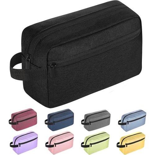 Travel Toiletry bag Toiletry bag for women men Hanging Cosmetic bag Travel accessories for Women Men (Black)