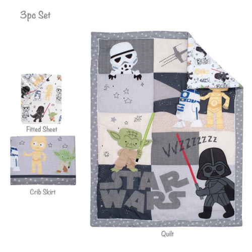 Star Wars Classic 3-Piece Crib Bedding Set