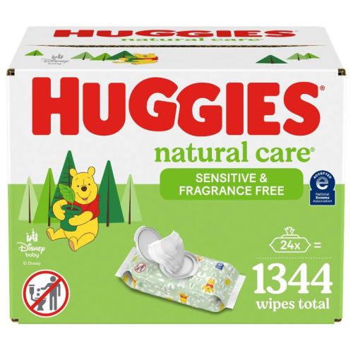 Huggies Natural Care Sensitive Unscented Baby Wipes - 1344ct