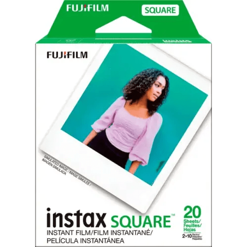 Fujifilm - INSTAX SQUARE Instant Film Twin Pack - White Frame