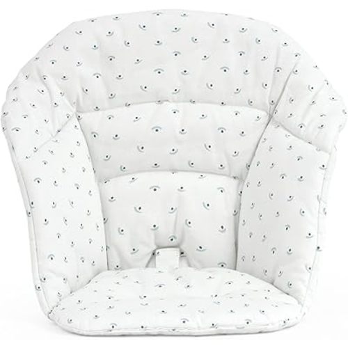 Stokke Clikk Cushion, Blueberry Boat - Compatible Clikk High Chair - Provides Support for Babies - Made with Organic Cotton - Reversible & Machine Washable - Best for Ages 6-36 Months