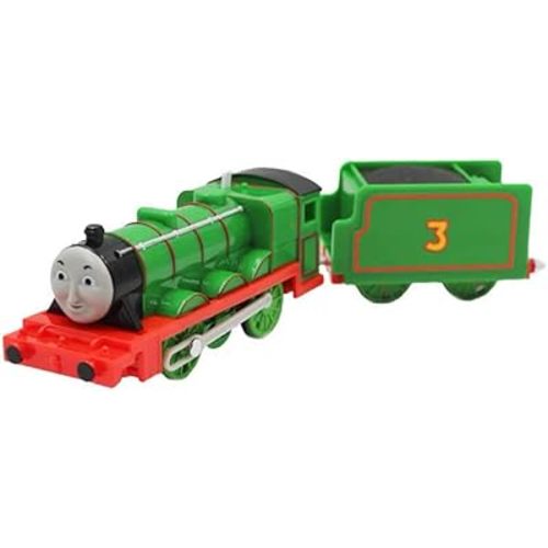 Th-omas and Friends Train Plastic Electric Master Battery Powered Toy Set Kids Boys Girls (Henry Train Set)