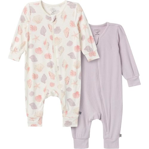 Modern Moments by Gerber Unisex Baby Viscose 2-pack Footless Coveralls