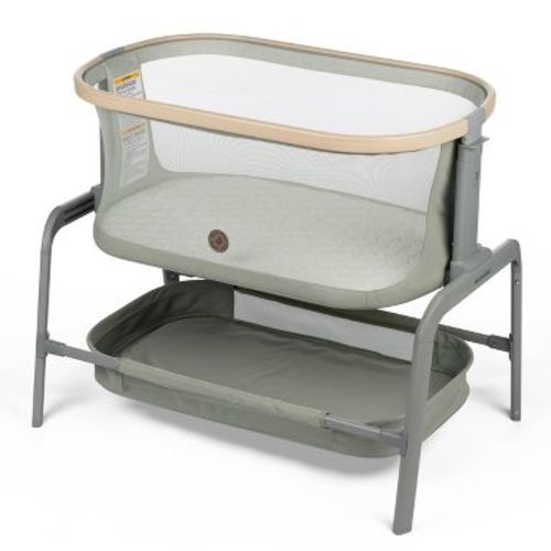 Maxi-Cosi Iora Bassinet - Classic Green: Adjustable Height, Storage Bin, Bedside Sleeper, Metal Frame