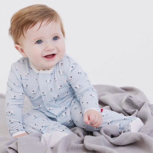 blue baa baa baby modal magnetic parent favorite footie – Magnetic Me