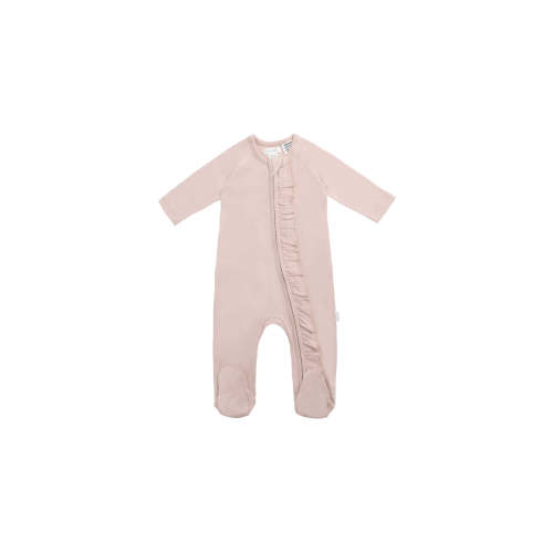 Organic Cotton Melanie Zip Onepiece - Shell Pink – Jamie Kay USA