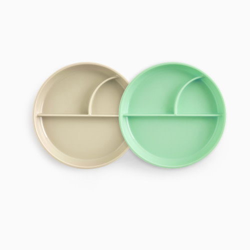 Suction Plate (2 Pack) - Green/Sand