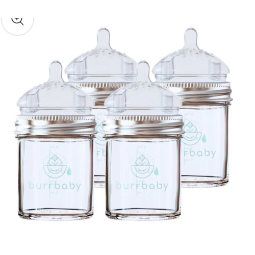 7.5oz Natural Glass Baby Bottles