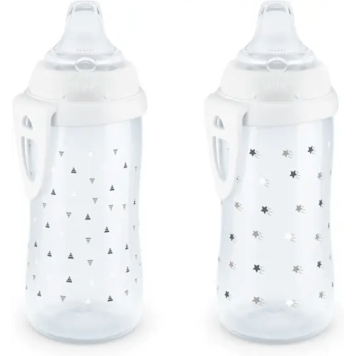 NUK Active Sippy Cup, 10 oz, 2 Pack, 12+ Months, Timeless Collection, Amazon Exclusive
