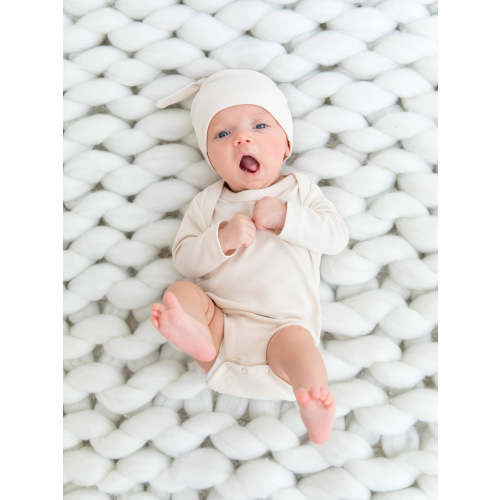 Classic Long Sleeve Bodysuit in color BERRY (3-6mo.)