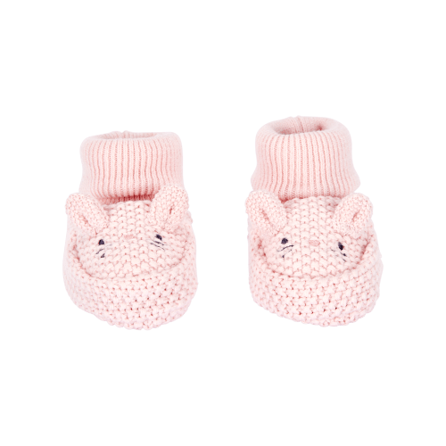 Baby Bunny Crochet Booties - Pink - Carter's: Size NB-3M