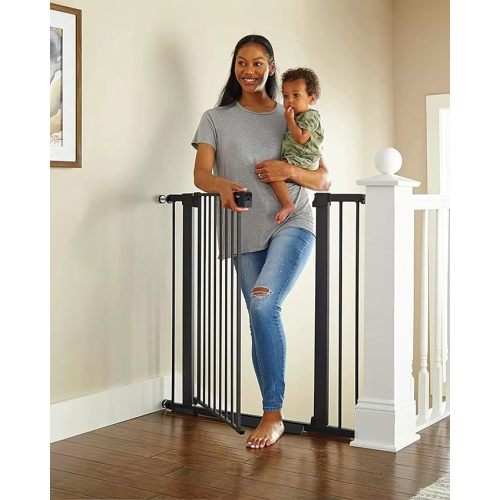 Cumbor 36" Extra Tall Baby Gate for Dogs and Kids with Wide 2-Way Door, 29.7-40.6" Width, and Auto Close Personal Safety for Babies and Pets, Fits Doorways, Stairs, and Entryways
