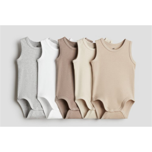 5-PACK COTTON BODYSUITS