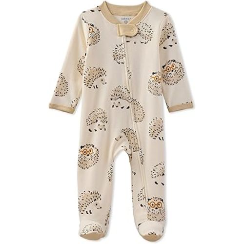 unisex-baby Scout Sleep & Play 100% Organic Cotton Footed Zip Front Sleeper Pajamas for Newborn and Baby Girls, Boys, Unisex​