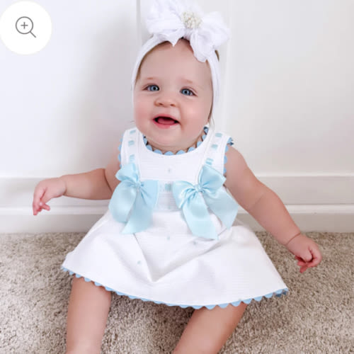 Spanish A-line Dress - Vibrant Blue – Ella Marina Baby