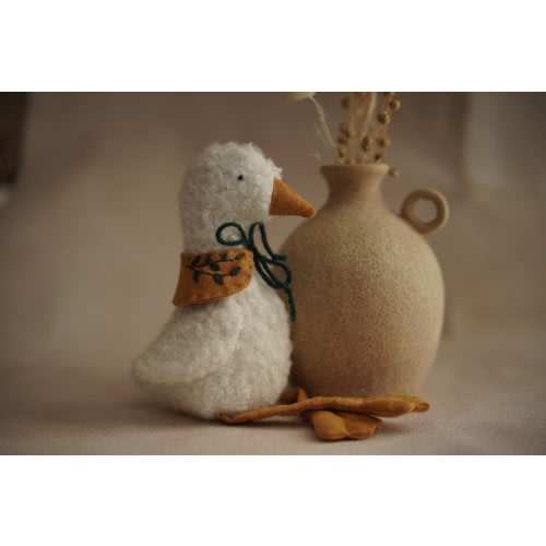 Goose toy, fluffy baby goose toy, stuffed goose kids toy, silly goose toy