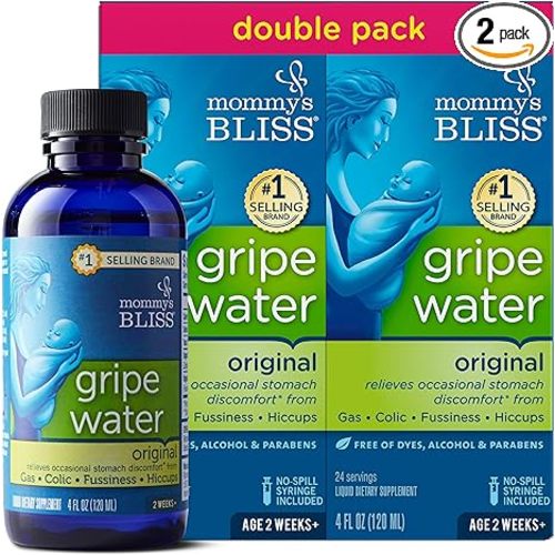 Mommy's Bliss Double Pack Gripe Water, 8 Ounce - 4 Fl Oz (Pack of 2)