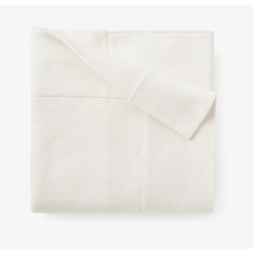 White Sofia + Finn Knit Baby Blanket – Elegant Baby