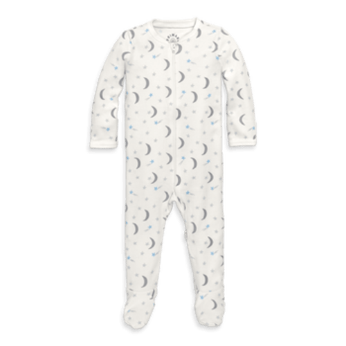 Baby Organic Zip Footie In Starry Night, Newborn