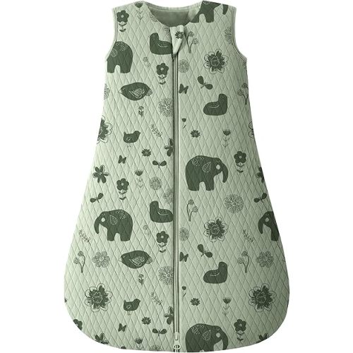Looxii Baby Sleep Sack 0-6 Months 2.5 TOG Baby Wearable Blanket, Cotton Quilted Newborn Sleeping Bag 2-Way Zipper Warm Toddler Sleeping Sack for Winter