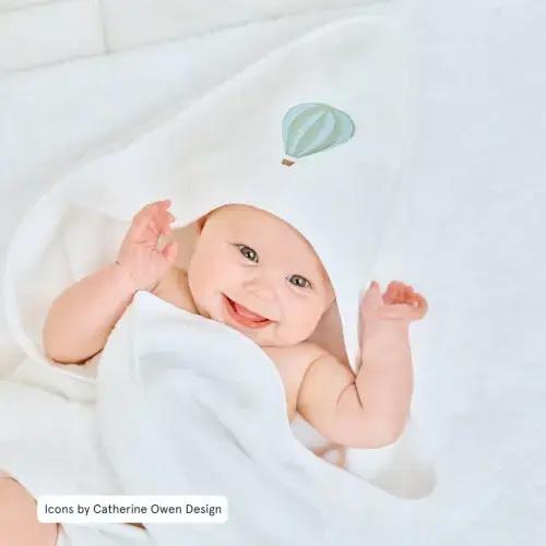 Baby Hooded Towel-Hot Air Balloon
