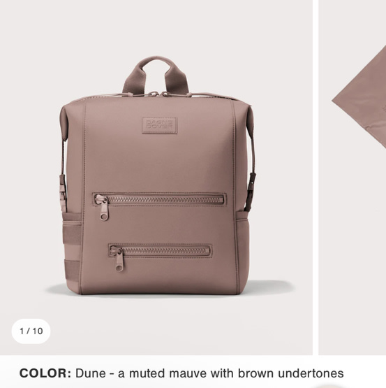 Indi Diaper Backpack in Dune, large