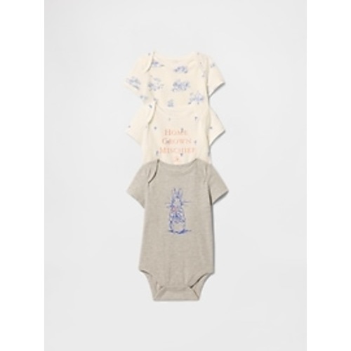 Baby Peter Rabbit™ First Favorites Organic Cotton Bodysuit (3-Pack) | Gap