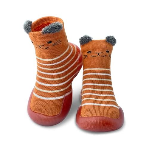 Dookeh Baby Shoes Boys Girls First Walking Shoes Non Slip Soft Sole Sneakers Toddler Infant Babygirl Sock Shoes