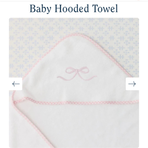 Hooded Weezie Towel - Pink Bow