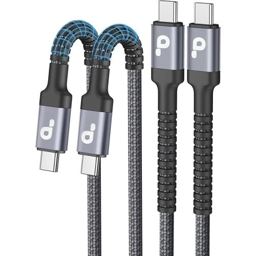 USBC to USBC Cable 10FT, 2Pack USB C Charger Cable, Long Type C Fast Charging Cable Nylon Braided USB-C Charger Cord Compatible with iPhone 16/15/Pro/Plus/Pro Max/Samsung Galaxy S23/LG/Switch