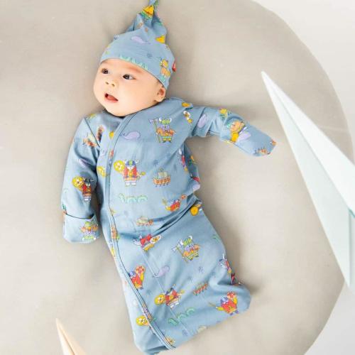 it takes a pillage modal magnetic cozy sleeper gown + hat set – Magnetic Me