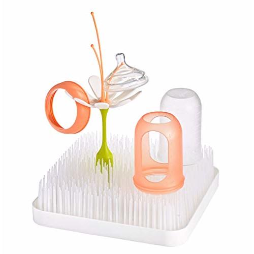 Boon Grass Countertop Baby Bottle Drying Rack, White