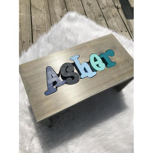 Personalized Puzzle Name Step Stool To Spell "Lily" (With 1 L) *** See Notes For Specifications!