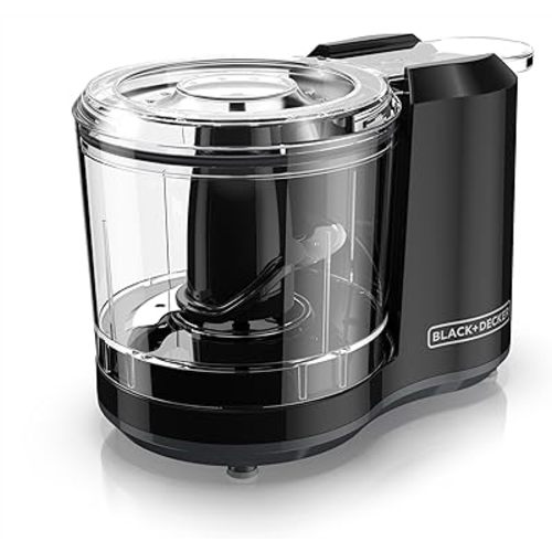 BLACK+DECKER 1.5-Cup Electric Food Chopper, One Touch Pulse, 150W Motor, Stay-Sharp Blade, Dishwasher Safe