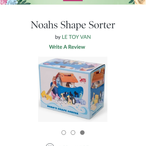 Noahs Shape Sorter by LE TOY VAN | Barnes & Noble®