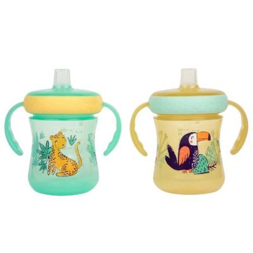 The First Years Soft Spout Trainer Cups - Lady Bug - 2pk/7oz