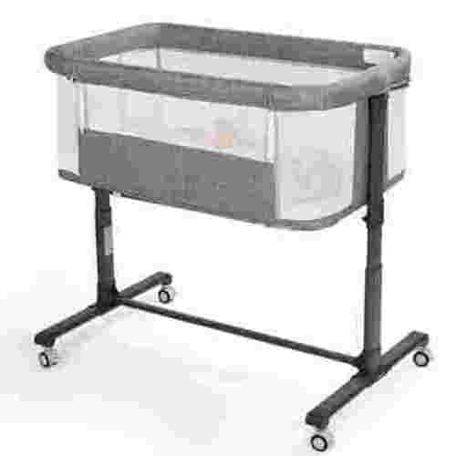 AILEEKISS Baby Bassinet with Wheels, Height Adjustable Newborn Bedside for Baby, Grey