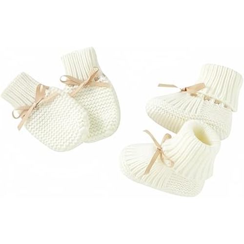 LAWKUL Baby Outfit Cotton Knit Newborn Infant Romper Knitted Longsleeve Sweater Clothes With Warm Hat Set Toddler Boy Girl