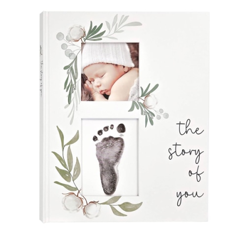 Baby Memory Book for the Modern Minimalist - Simple Baby Book for Boy or Girl - First Years Journal - Monthly Milestone Keepsake Record Book - Gender Neutral Pregnancy Gift for Baby Shower