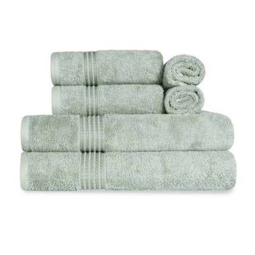 Premium Cotton Heavyweight Plush Highly-absorbent Luxury 6 Pices Towel Set, Camel - Blue Nile Mills