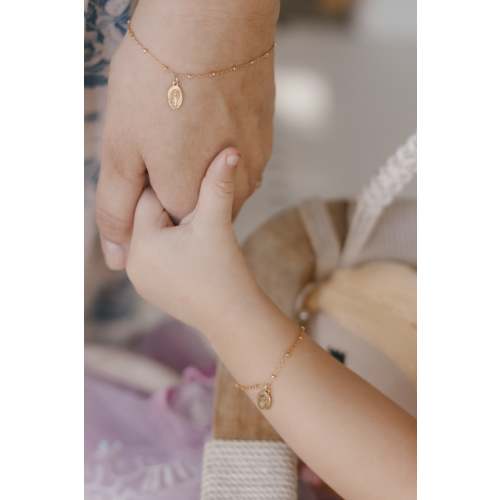 Miraculous Medal Bracelet Set - Mommy and Me