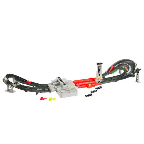Hot Wheels Race Formula 1® Grand Prix Circuit Track Set with 3 1:64 Scale Die-Cast Toy Cars